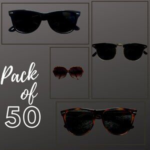 Bulk Lot Wholesale 50 Fashion Sunglasses Eyeglasses Assorted Men & Women Styles